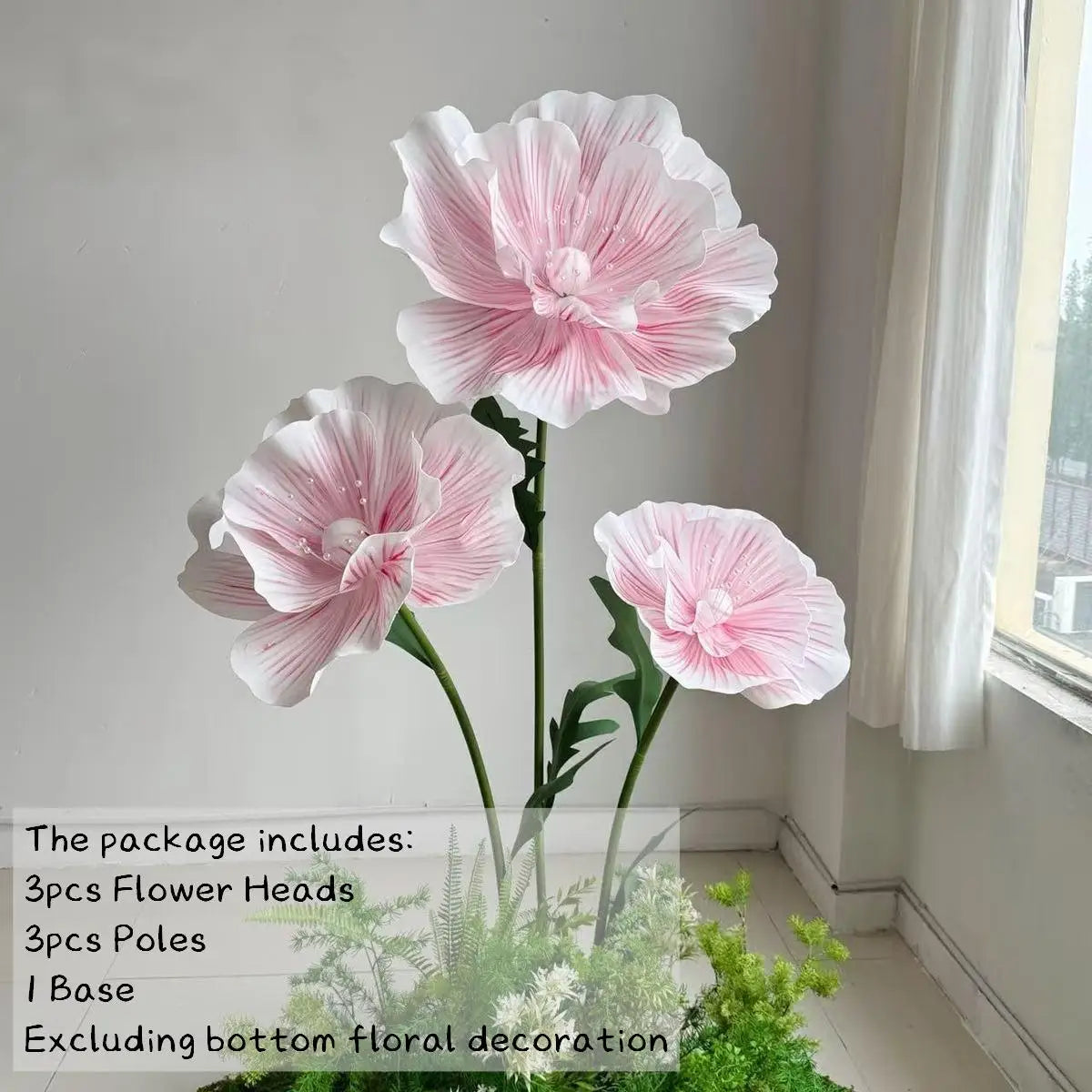 170cm EVA Large Artificial Flowers Road Lead Flower Window Display Wedding Decor Props Party Home Decoration Marriage With Stand