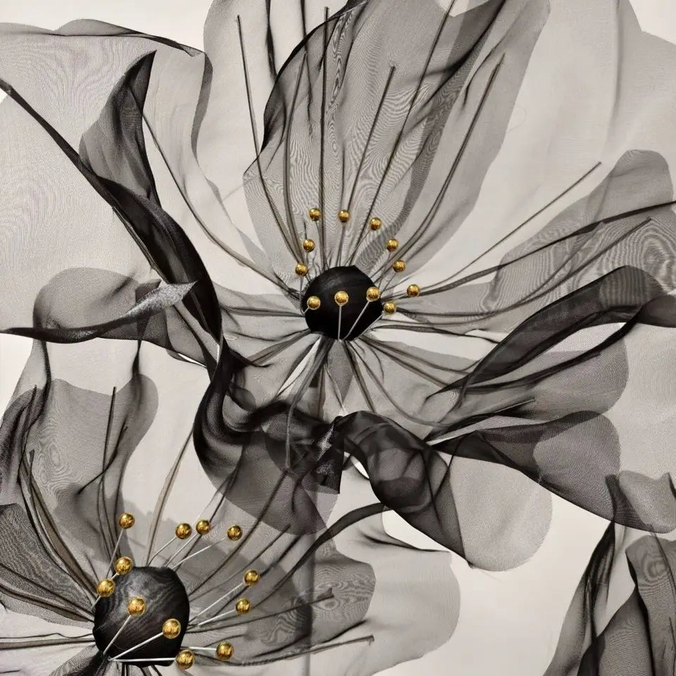 160cm Large Black Silk Poppy Artificial Flowers Wedding Decor Props Road Lead Flower Window Display Garden Yard Home Decoration
