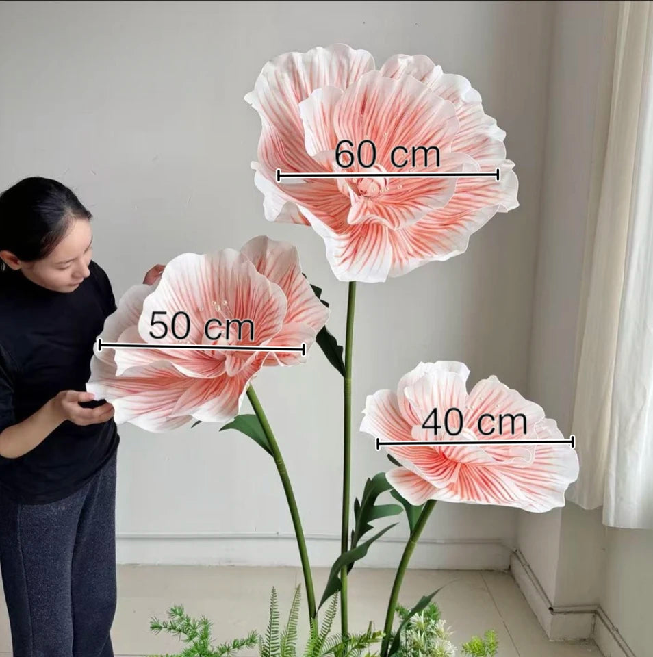 170cm EVA Large Artificial Flowers Road Lead Flower Window Display Wedding Decor Props Party Home Decoration Marriage With Stand