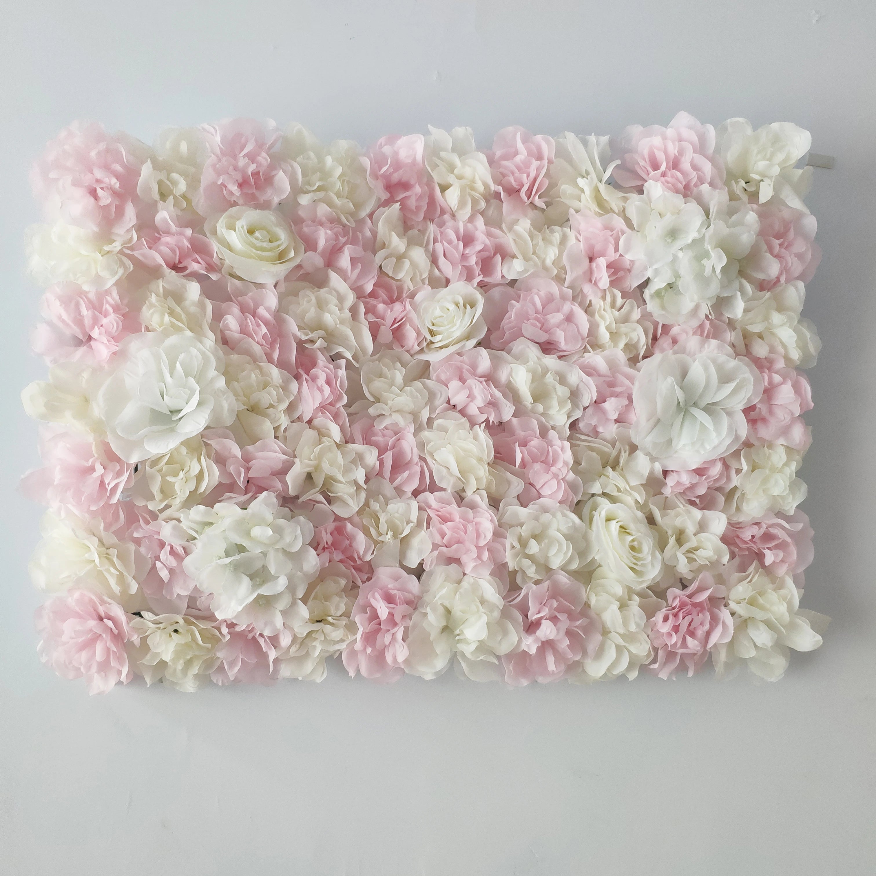 Pink Silk Rose Flower Wall Artificial Flower Backdrop Panel for Wedding Baby Shower Birthday Home Party Decoration Room Decor
