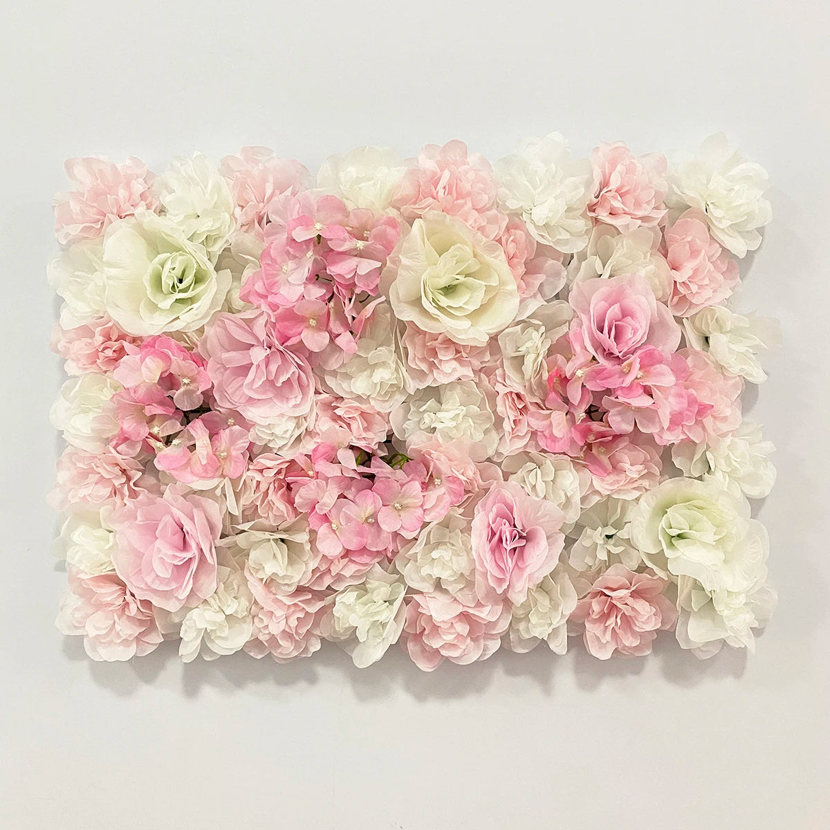 Pink Silk Rose Flower Wall Artificial Flower Backdrop Panel for Wedding Baby Shower Birthday Home Party Decoration Room Decor