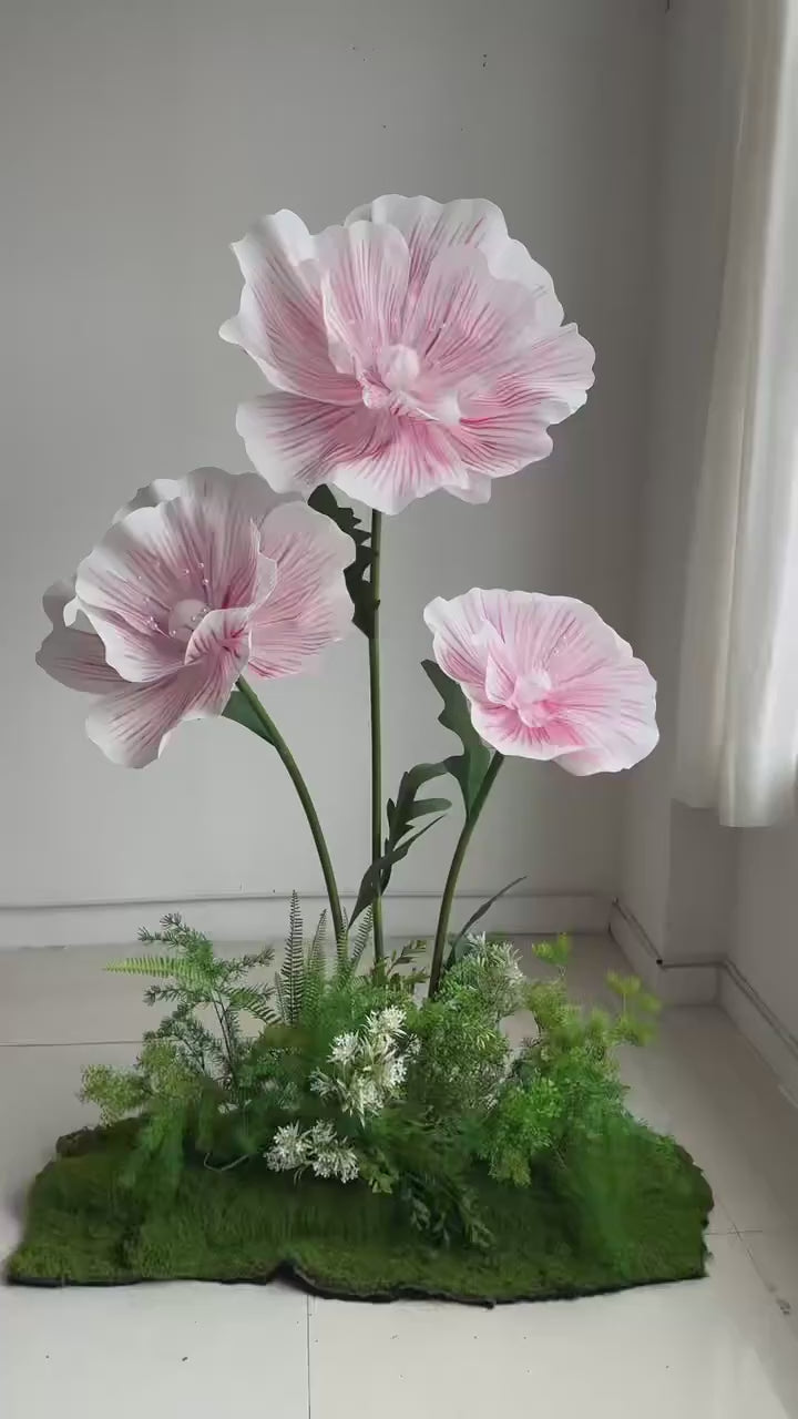 170cm EVA Large Artificial Flowers Road Lead Flower Window Display Wedding Decor Props Party Home Decoration Marriage With Stand